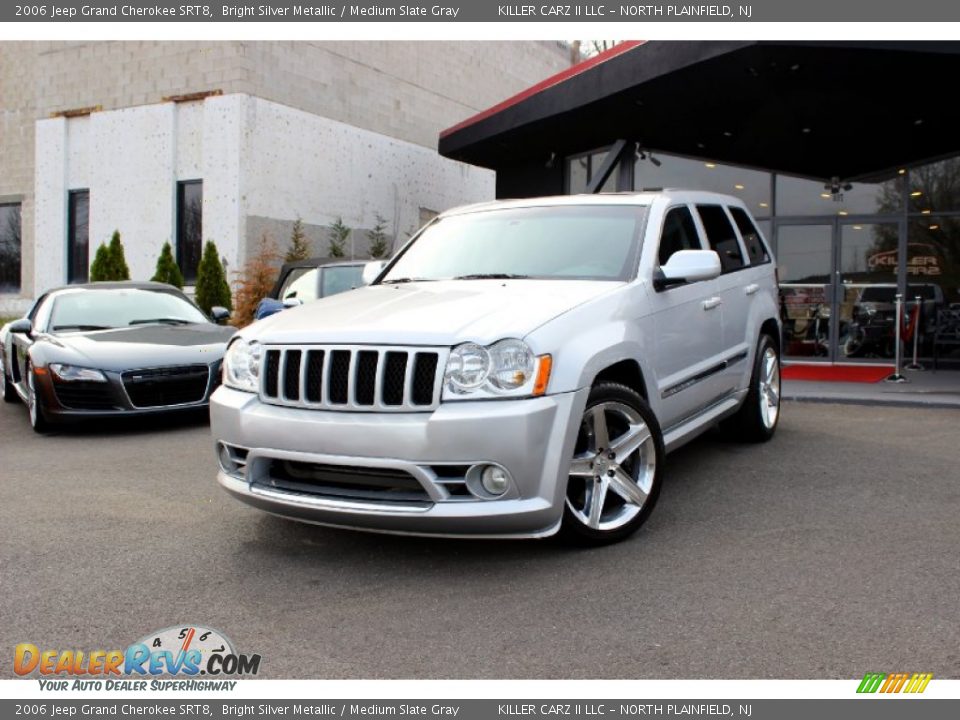 2006 Jeep Grand Cherokee SRT8 Bright Silver Metallic / Medium Slate Gray Photo #3