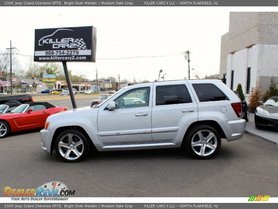 2006 Jeep Grand Cherokee SRT8 Bright Silver Metallic / Medium Slate Gray Photo #4