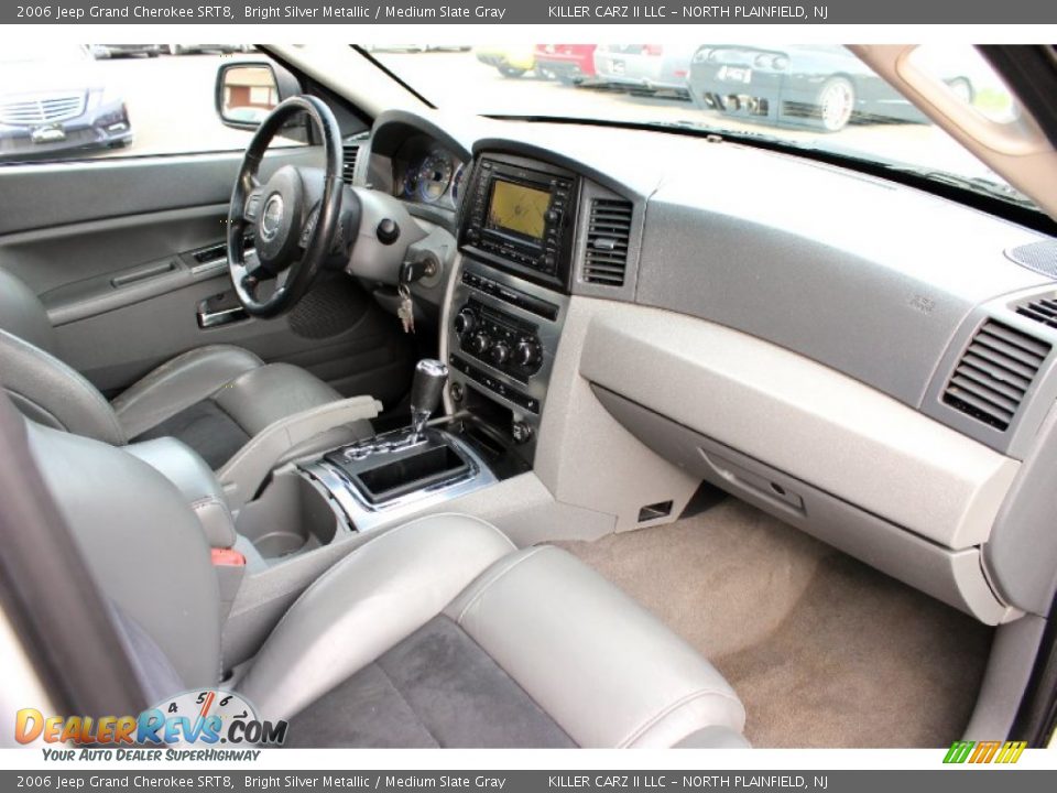 2006 Jeep Grand Cherokee SRT8 Bright Silver Metallic / Medium Slate Gray Photo #25