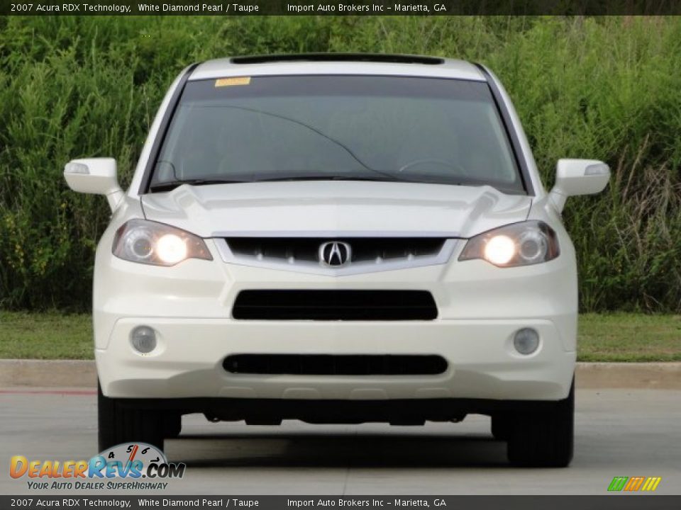 2007 Acura RDX Technology White Diamond Pearl / Taupe Photo #6