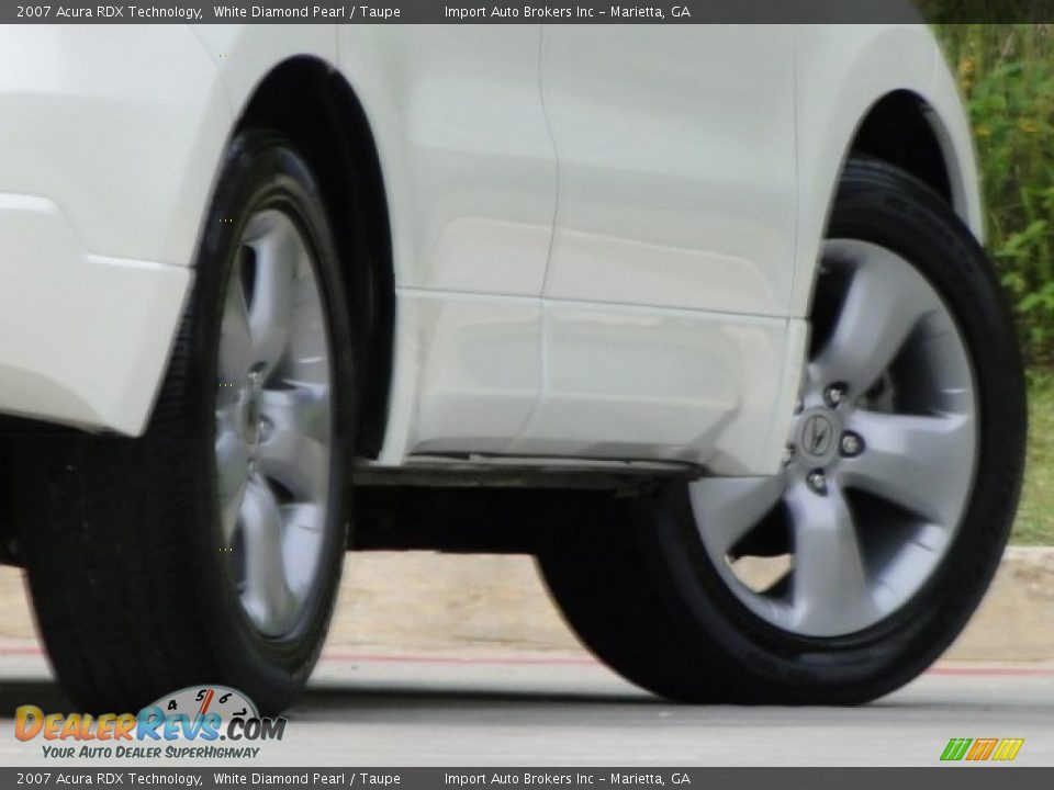 2007 Acura RDX Technology White Diamond Pearl / Taupe Photo #10