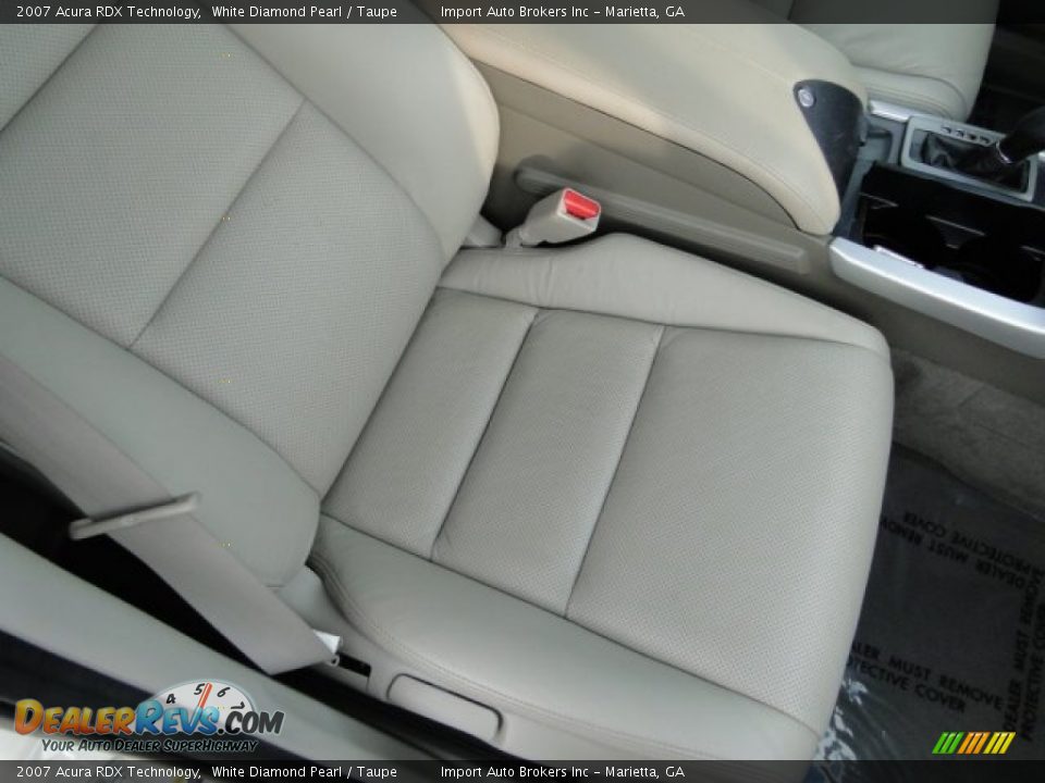 2007 Acura RDX Technology White Diamond Pearl / Taupe Photo #15