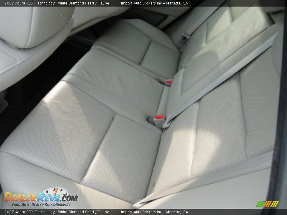 2007 Acura RDX Technology White Diamond Pearl / Taupe Photo #16