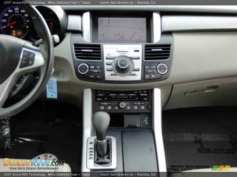 2007 Acura RDX Technology White Diamond Pearl / Taupe Photo #17