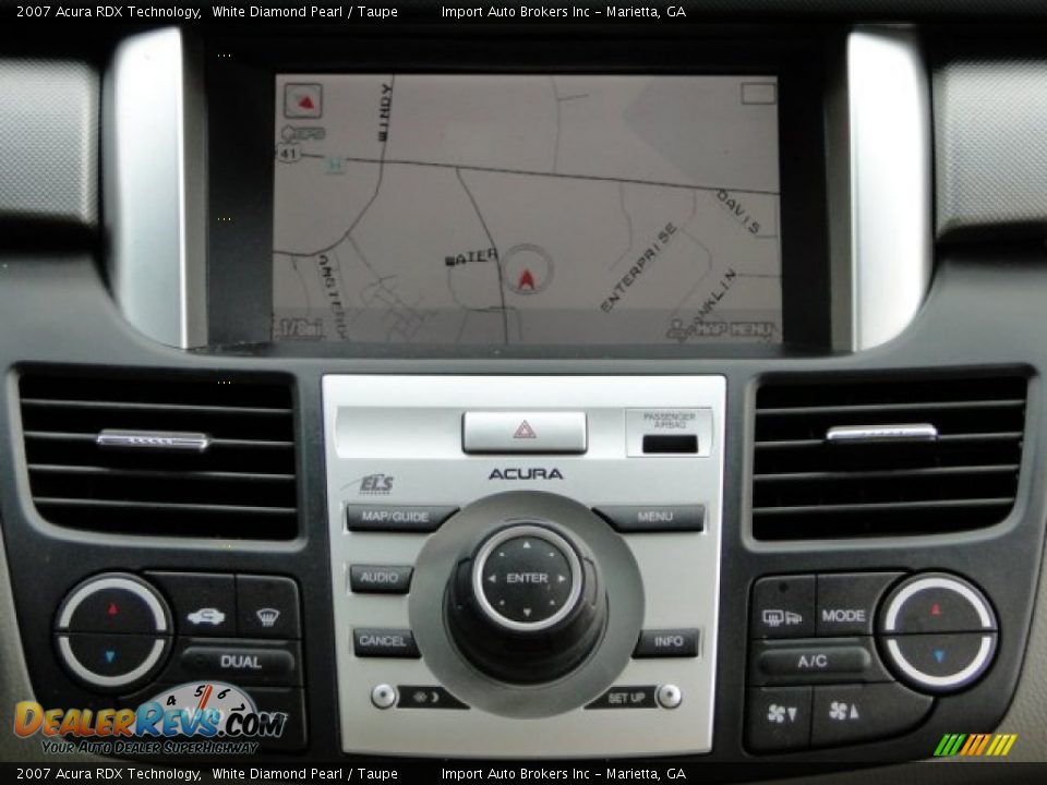2007 Acura RDX Technology White Diamond Pearl / Taupe Photo #18