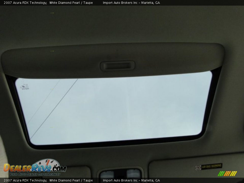 2007 Acura RDX Technology White Diamond Pearl / Taupe Photo #21