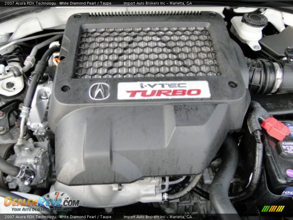2007 Acura RDX Technology White Diamond Pearl / Taupe Photo #28