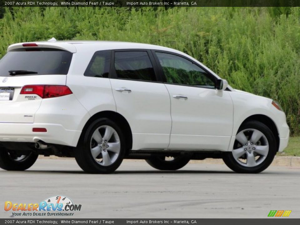 2007 Acura RDX Technology White Diamond Pearl / Taupe Photo #30