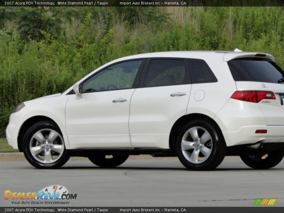 2007 Acura RDX Technology White Diamond Pearl / Taupe Photo #31