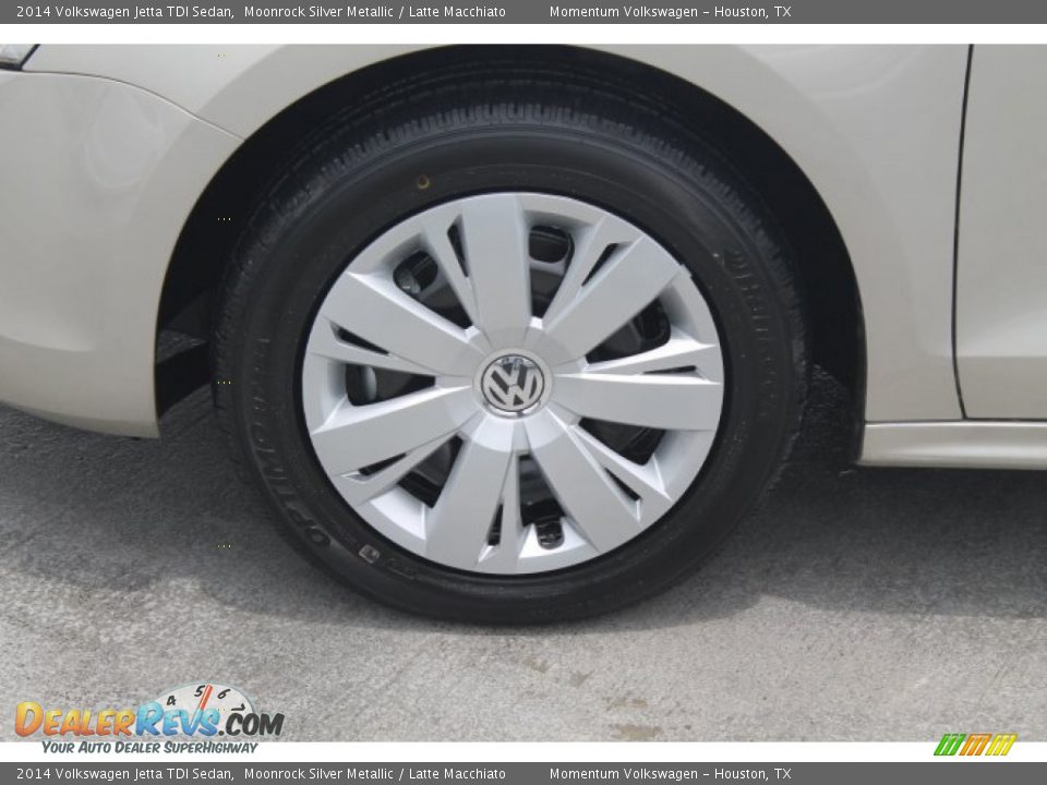 2014 Volkswagen Jetta TDI Sedan Moonrock Silver Metallic / Latte Macchiato Photo #4