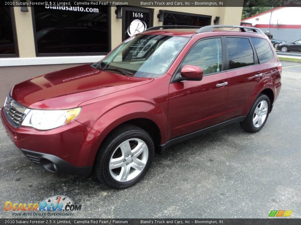 2010 Subaru Forester 2.5 X Limited Camellia Red Pearl / Platinum Photo #1