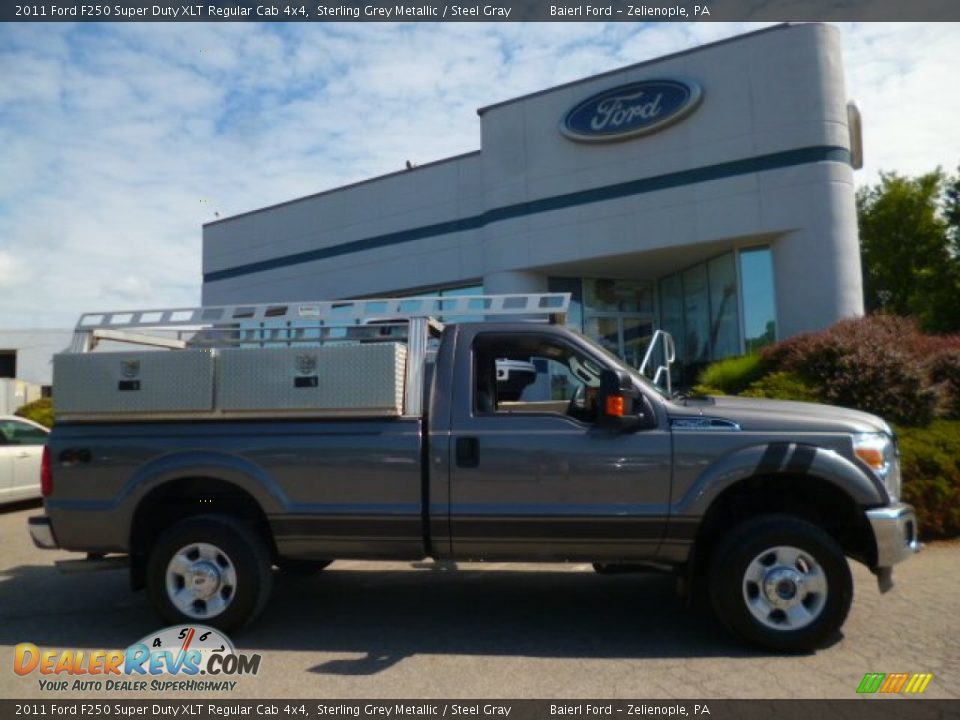 2011 Ford F250 Super Duty XLT Regular Cab 4x4 Sterling Grey Metallic / Steel Gray Photo #1