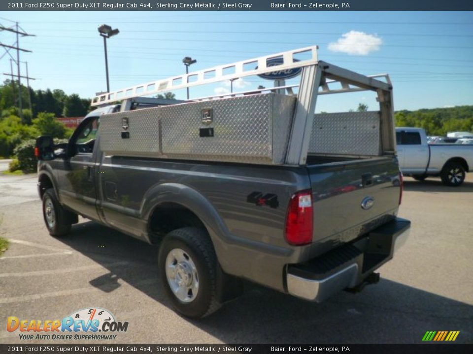 2011 Ford F250 Super Duty XLT Regular Cab 4x4 Sterling Grey Metallic / Steel Gray Photo #5