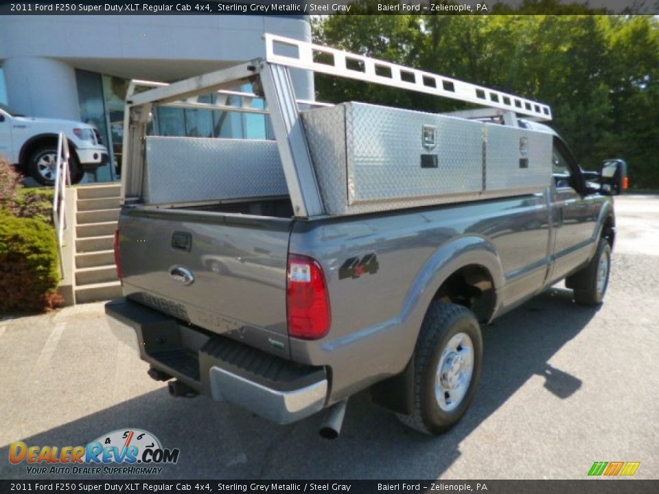 2011 Ford F250 Super Duty XLT Regular Cab 4x4 Sterling Grey Metallic / Steel Gray Photo #7