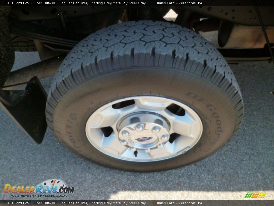 2011 Ford F250 Super Duty XLT Regular Cab 4x4 Sterling Grey Metallic / Steel Gray Photo #8