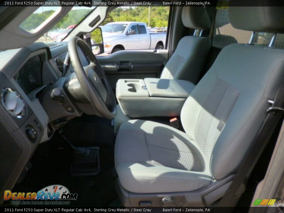 2011 Ford F250 Super Duty XLT Regular Cab 4x4 Sterling Grey Metallic / Steel Gray Photo #13