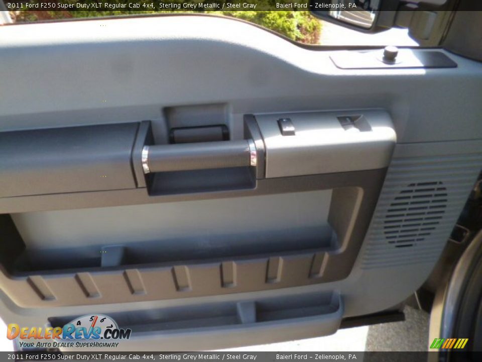 2011 Ford F250 Super Duty XLT Regular Cab 4x4 Sterling Grey Metallic / Steel Gray Photo #15