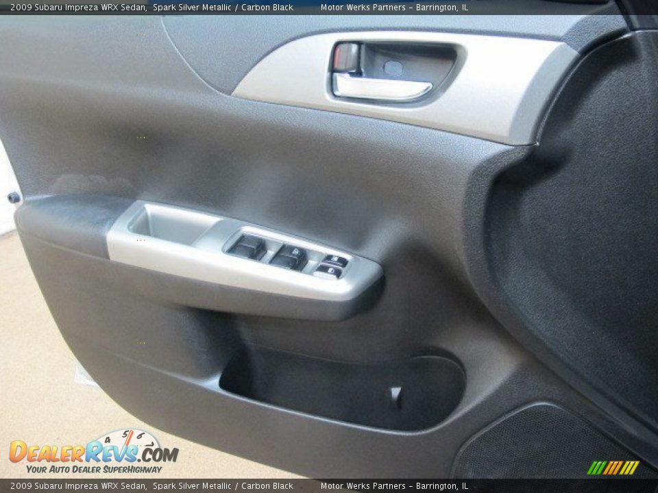 2009 Subaru Impreza WRX Sedan Spark Silver Metallic / Carbon Black Photo #33