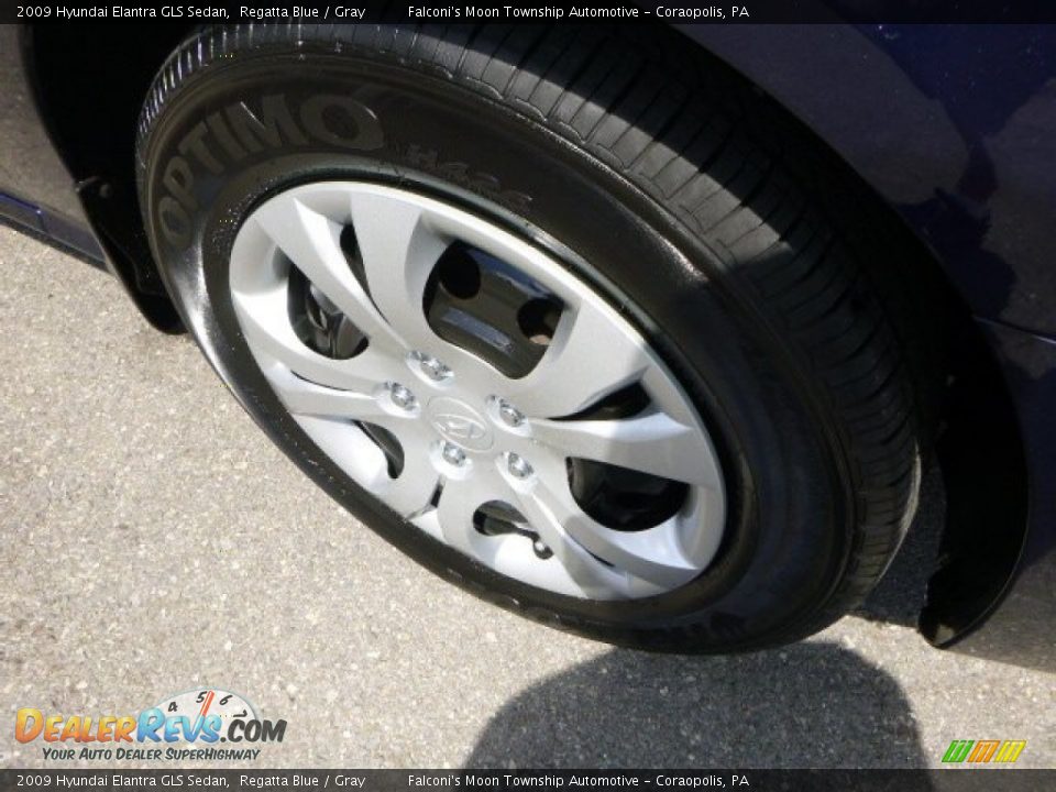 2009 Hyundai Elantra GLS Sedan Regatta Blue / Gray Photo #9