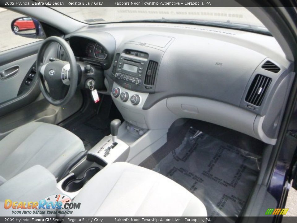 2009 Hyundai Elantra GLS Sedan Regatta Blue / Gray Photo #11