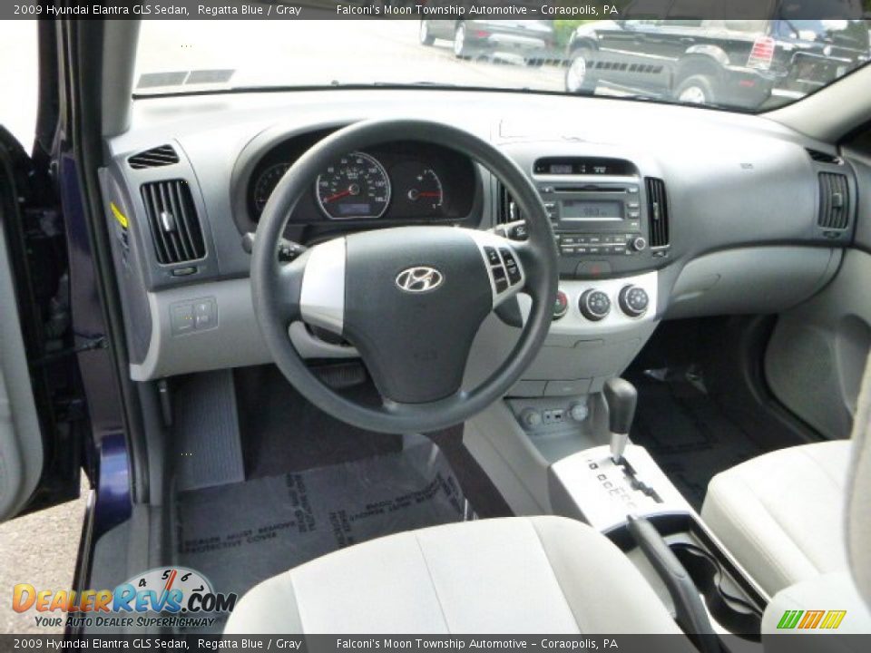 2009 Hyundai Elantra GLS Sedan Regatta Blue / Gray Photo #17