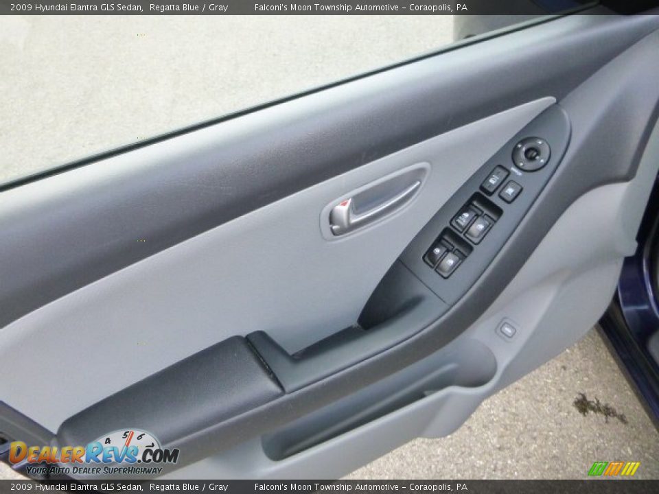 2009 Hyundai Elantra GLS Sedan Regatta Blue / Gray Photo #19
