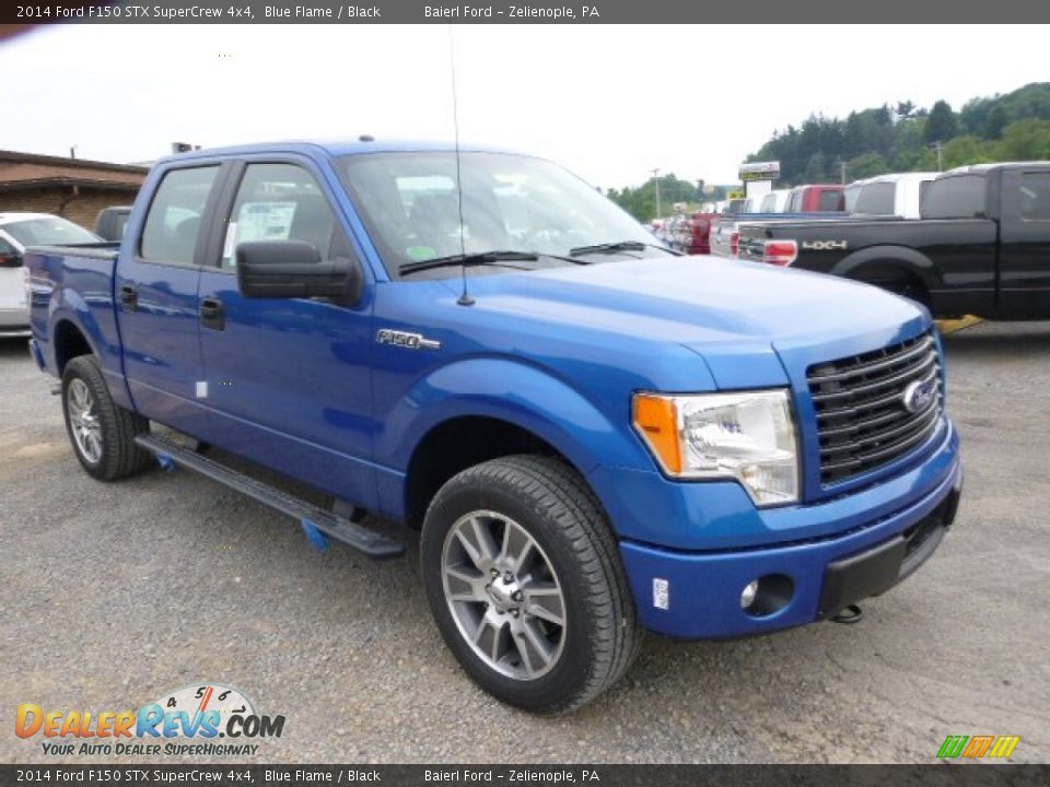 2014 Ford F150 STX SuperCrew 4x4 Blue Flame / Black Photo #2