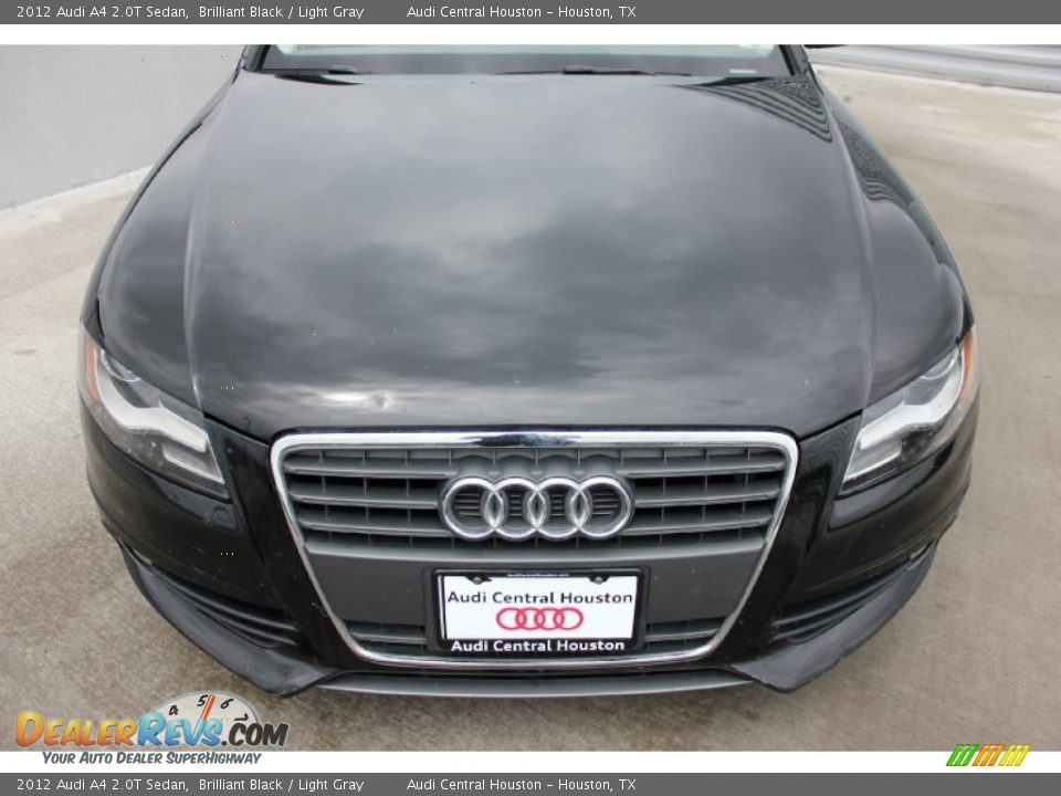 2012 Audi A4 2.0T Sedan Brilliant Black / Light Gray Photo #2