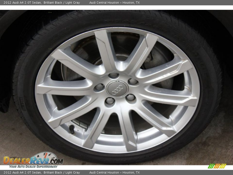 2012 Audi A4 2.0T Sedan Brilliant Black / Light Gray Photo #4