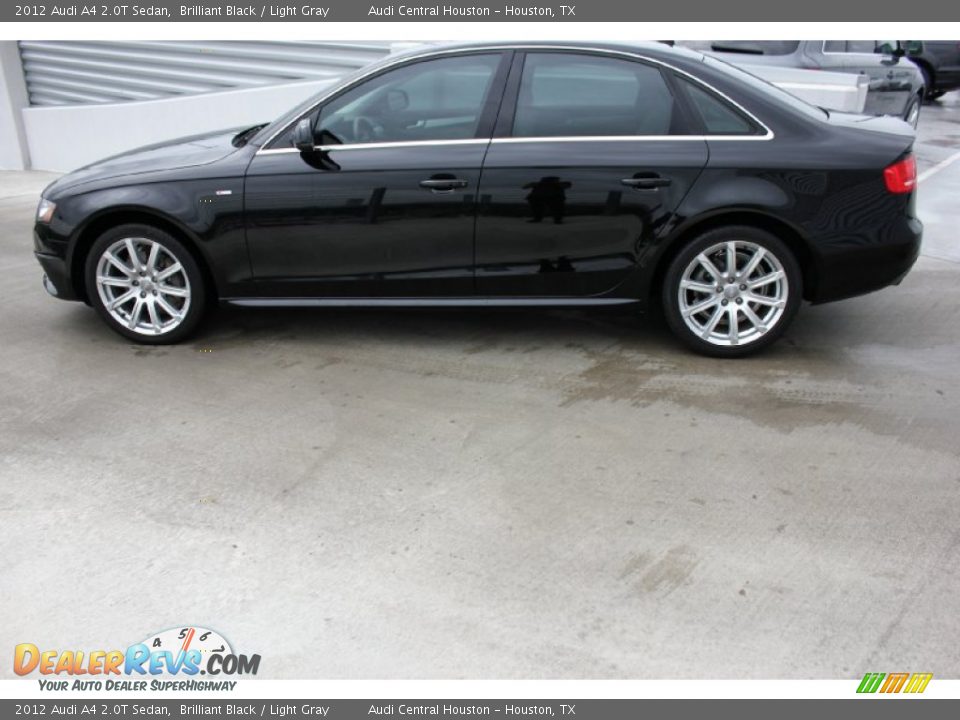 2012 Audi A4 2.0T Sedan Brilliant Black / Light Gray Photo #5
