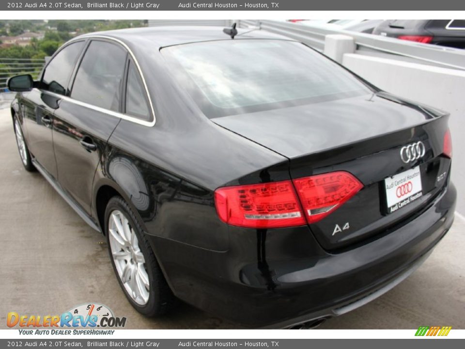 2012 Audi A4 2.0T Sedan Brilliant Black / Light Gray Photo #6