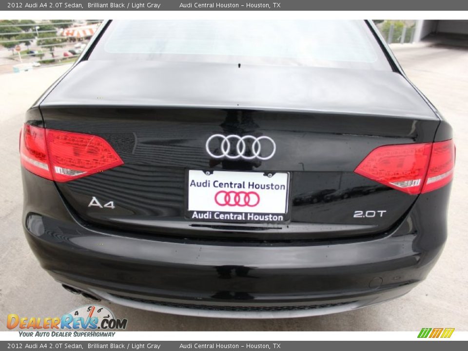 2012 Audi A4 2.0T Sedan Brilliant Black / Light Gray Photo #7