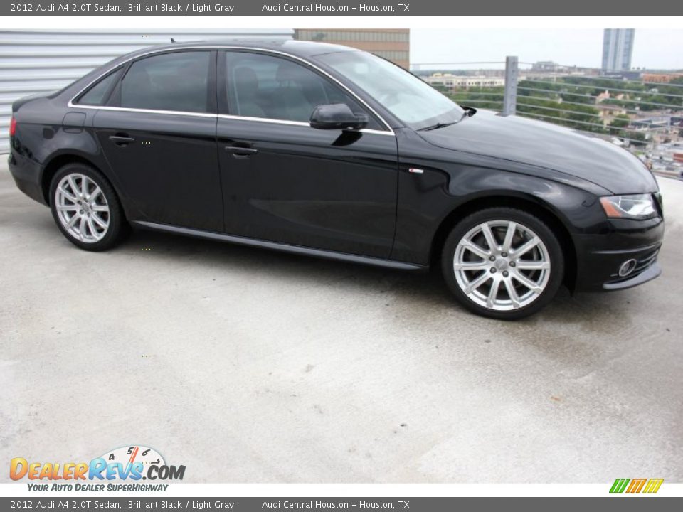 2012 Audi A4 2.0T Sedan Brilliant Black / Light Gray Photo #9