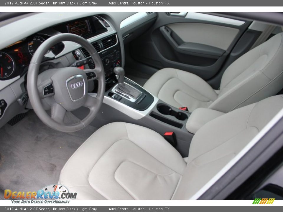 2012 Audi A4 2.0T Sedan Brilliant Black / Light Gray Photo #15
