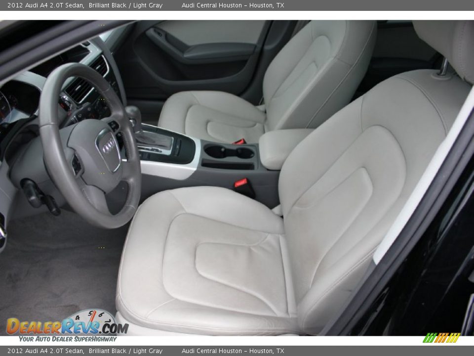 2012 Audi A4 2.0T Sedan Brilliant Black / Light Gray Photo #16