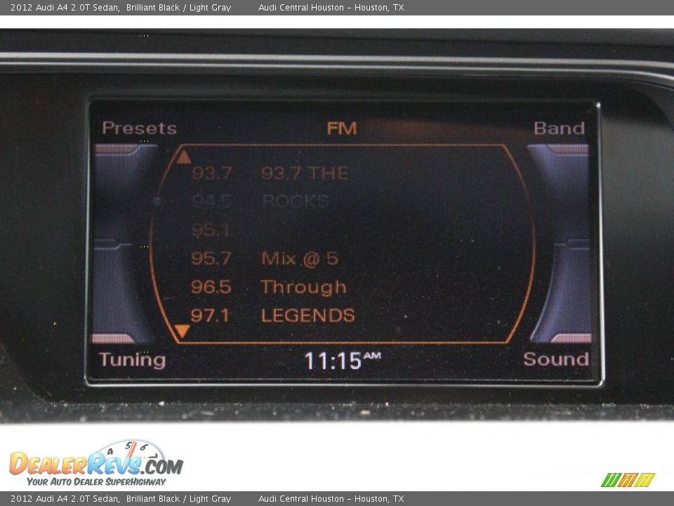 2012 Audi A4 2.0T Sedan Brilliant Black / Light Gray Photo #21