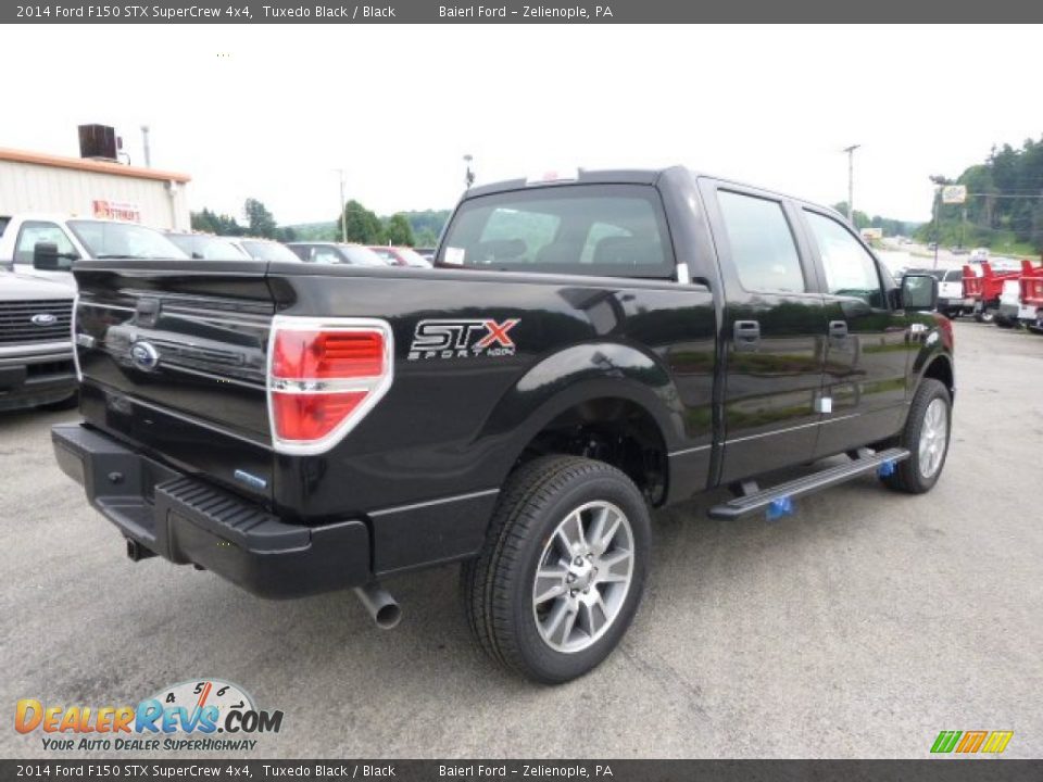 2014 Ford F150 STX SuperCrew 4x4 Tuxedo Black / Black Photo #8