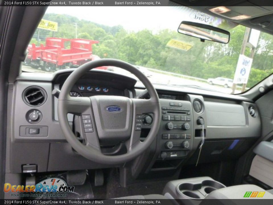 2014 Ford F150 STX SuperCrew 4x4 Tuxedo Black / Black Photo #12