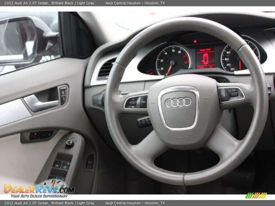 2012 Audi A4 2.0T Sedan Brilliant Black / Light Gray Photo #32
