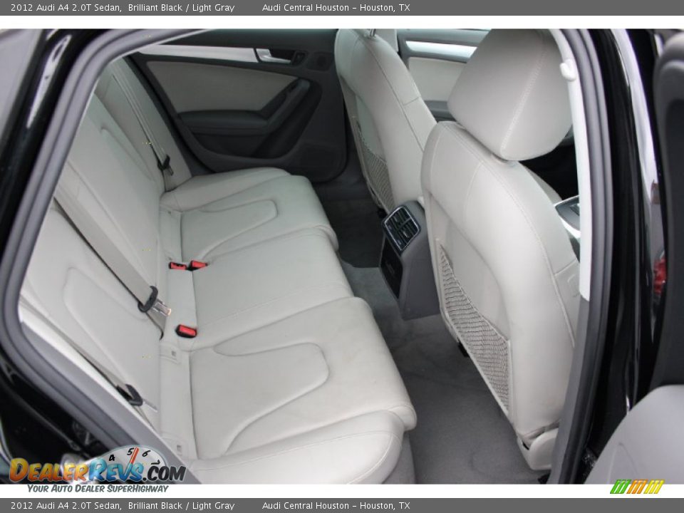 2012 Audi A4 2.0T Sedan Brilliant Black / Light Gray Photo #36
