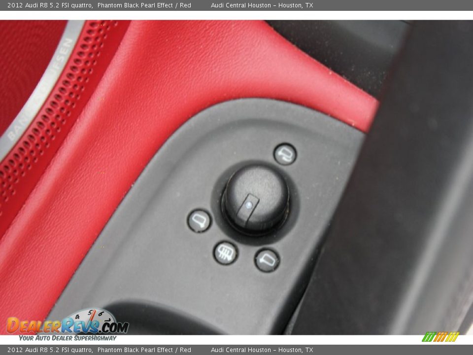 2012 Audi R8 5.2 FSI quattro Phantom Black Pearl Effect / Red Photo #15