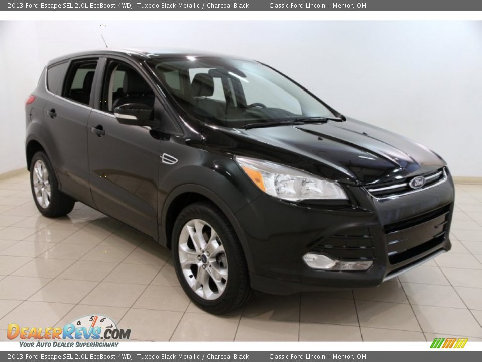 2013 Ford Escape SEL 2.0L EcoBoost 4WD Tuxedo Black Metallic / Charcoal Black Photo #1