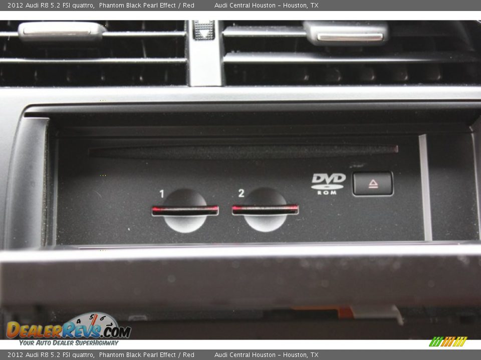 2012 Audi R8 5.2 FSI quattro Phantom Black Pearl Effect / Red Photo #29