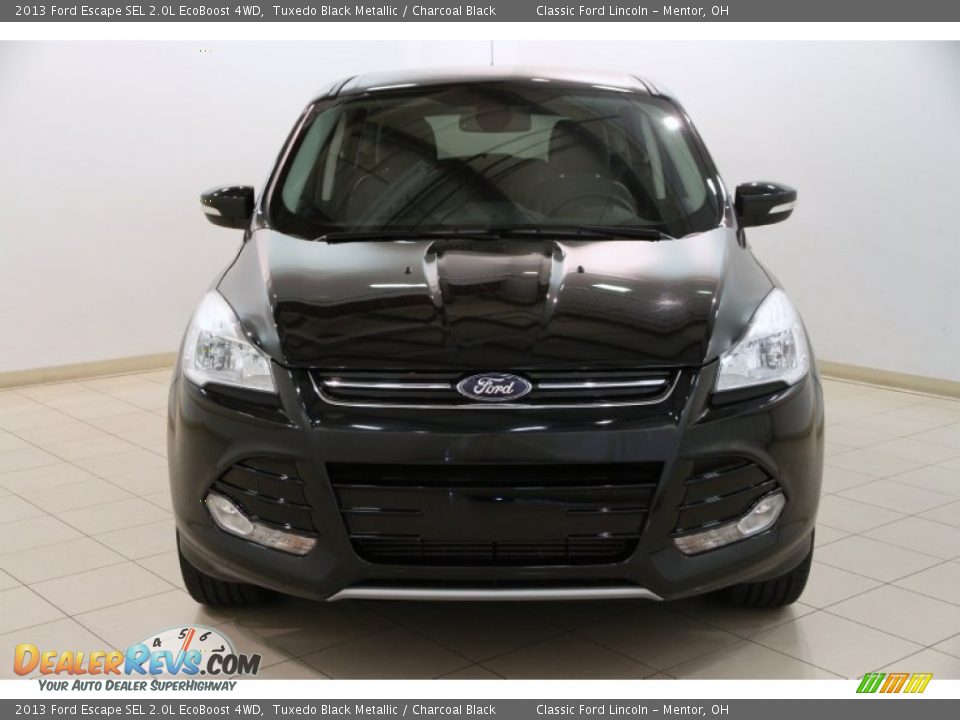 2013 Ford Escape SEL 2.0L EcoBoost 4WD Tuxedo Black Metallic / Charcoal Black Photo #2
