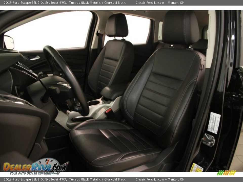 2013 Ford Escape SEL 2.0L EcoBoost 4WD Tuxedo Black Metallic / Charcoal Black Photo #5