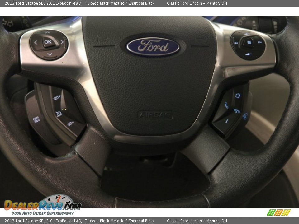 2013 Ford Escape SEL 2.0L EcoBoost 4WD Tuxedo Black Metallic / Charcoal Black Photo #6