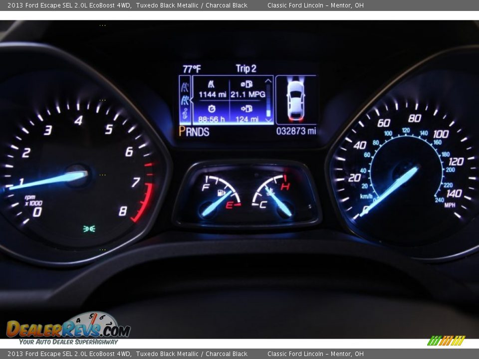 2013 Ford Escape SEL 2.0L EcoBoost 4WD Tuxedo Black Metallic / Charcoal Black Photo #7