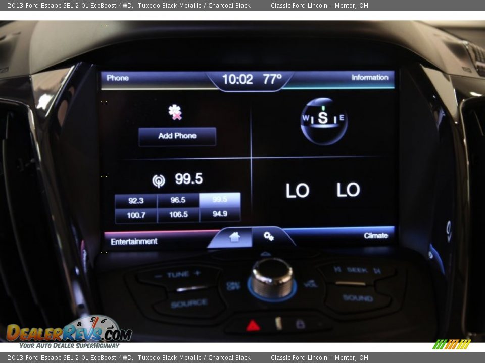 2013 Ford Escape SEL 2.0L EcoBoost 4WD Tuxedo Black Metallic / Charcoal Black Photo #8