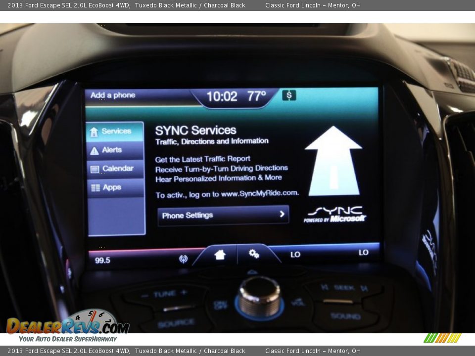 2013 Ford Escape SEL 2.0L EcoBoost 4WD Tuxedo Black Metallic / Charcoal Black Photo #9