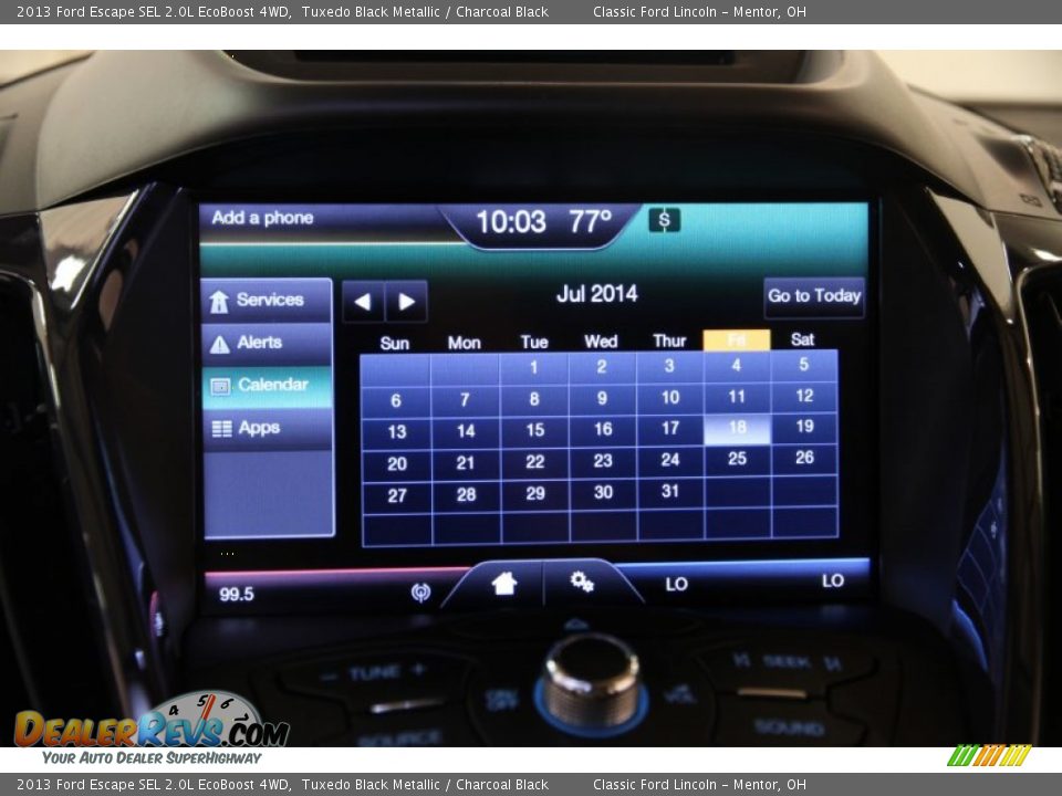 2013 Ford Escape SEL 2.0L EcoBoost 4WD Tuxedo Black Metallic / Charcoal Black Photo #10